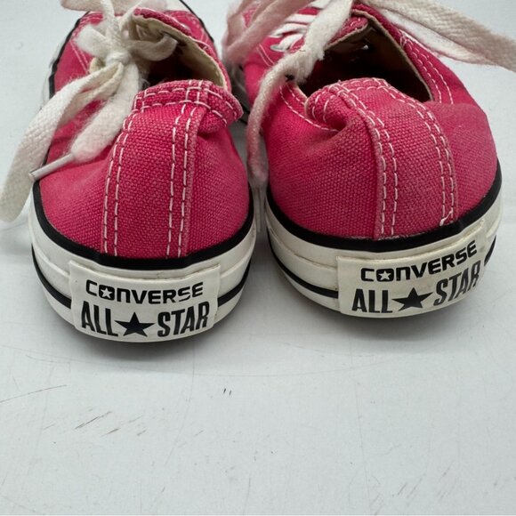 Converse All Star Low-Top Sneakers Unisex Pink Canvas Womens 7/Mens 5 Lace Up - Picture 9 of 13
